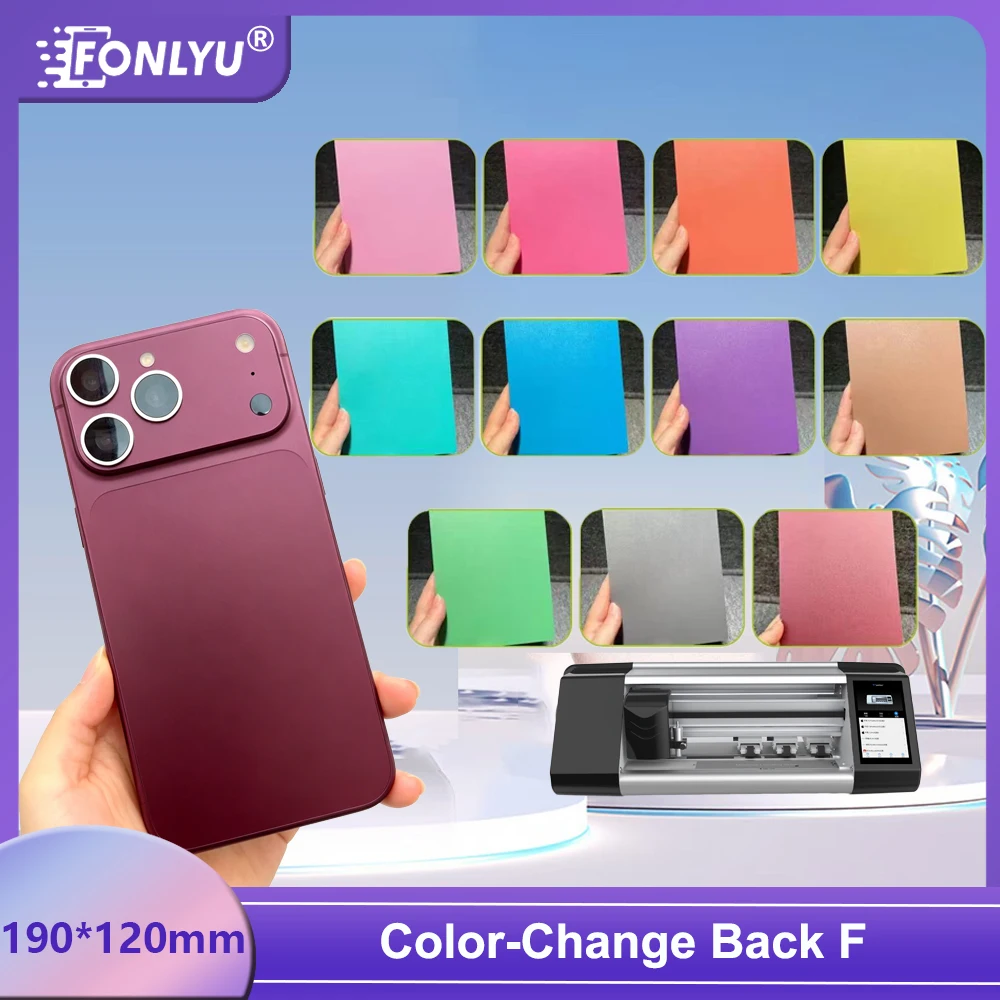 FONLYU 20pcs 190*120mm Color Change Film Semi Transparent Colorful Phone Back Cover Decorative Sticker for iPhone 17 Pro Max DIY
FONLYU 20pcs 190*120mm Color Change Film Semi Transparent Colorful Phone Back Cover Decorative Sticker for iPhone 17 Pro Max DIY