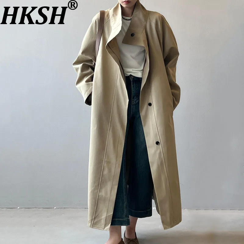 HKSH Autumn New Women Windbreaker Stand Collar Single Breasted Korean Versatile Temperament Casual Chic Long Trench Coat HK11362
HKSH Autumn New Women Windbreaker Stand Collar Single Breasted Korean Versatile Temperament Casual Chic Long Trench Coat HK11362