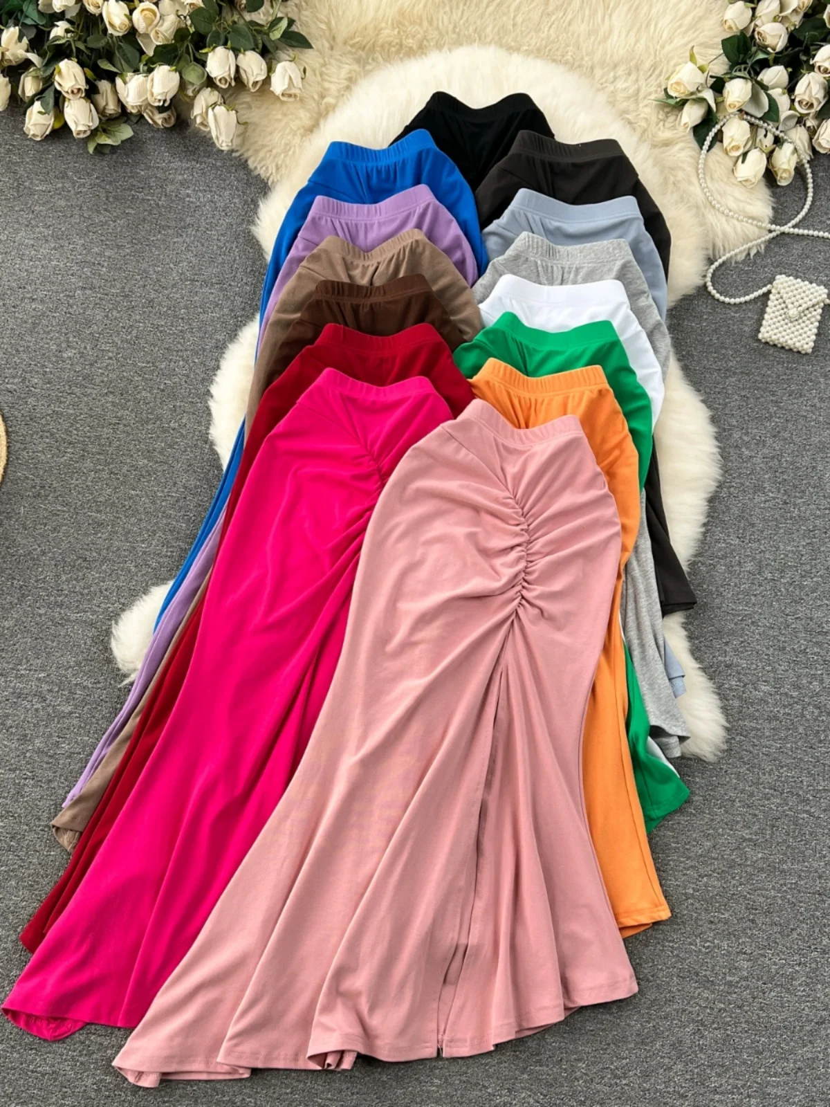Ele Slim Fit Fi Tail Юбка Женская мода Весна Лето Новый дизайн Юбка с высокой талией и запахом вокруг юбки Sli Плиссированная асиммет...
Ele Slim Fit Fi Tail Юбка Женская мода Весна Лето Новый дизайн Юбка с высокой талией и запахом вокруг юбки Sli Плиссированная асиммет...