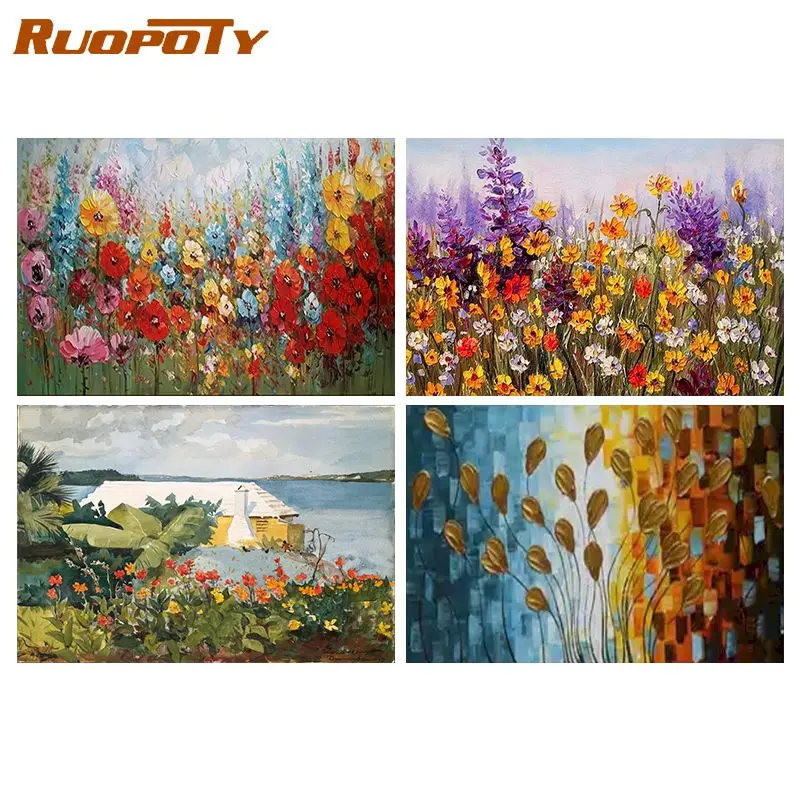 RUOPOTY Oil Painting By Numbers Colorful Flowers Acrylic Paints Painting By Number Artistic Painting Home Decor
RUOPOTY Oil Painting By Numbers Colorful Flowers Acrylic Paints Painting By Number Artistic Painting Home Decor