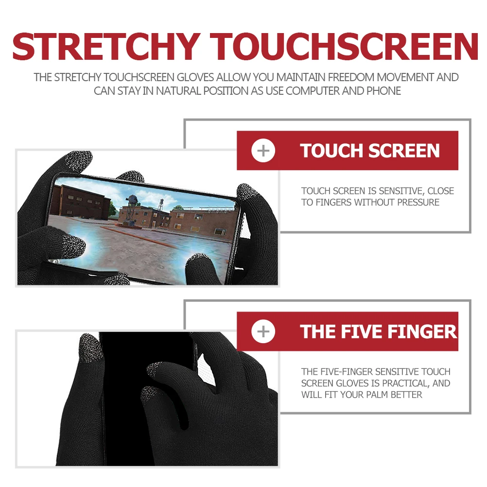 Touch Screen Anti-Slip Winter Sports Texting for Men Women Warm Stretchy Fingertip Gloves Touchscreen Cycling Running
Touch Screen Anti-Slip Winter Sports Texting for Men Women Warm Stretchy Fingertip Gloves Touchscreen Cycling Running