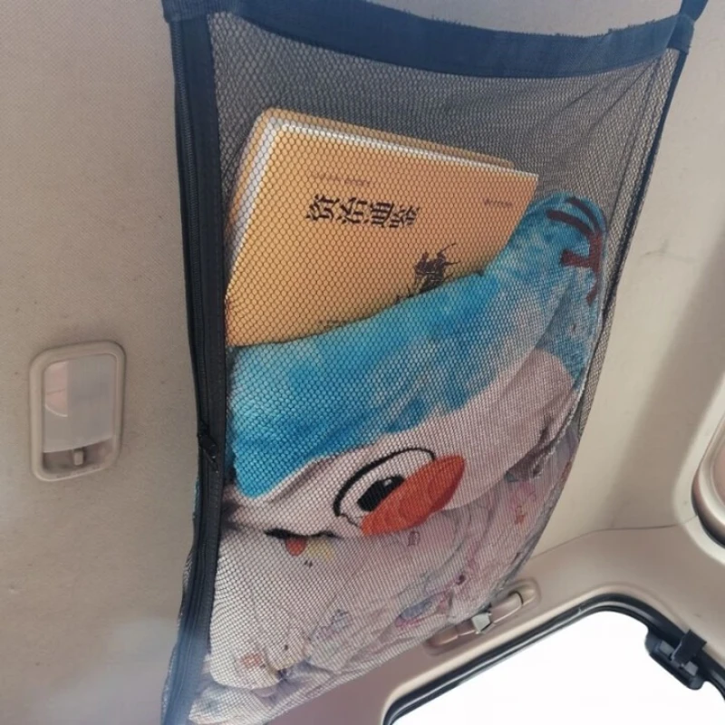 Roof mesh bag storage and finishing, space-saving self-driving travel, mesh pocket, car fixed storage bag
Roof mesh bag storage and finishing, space-saving self-driving travel, mesh pocket, car fixed storage bag