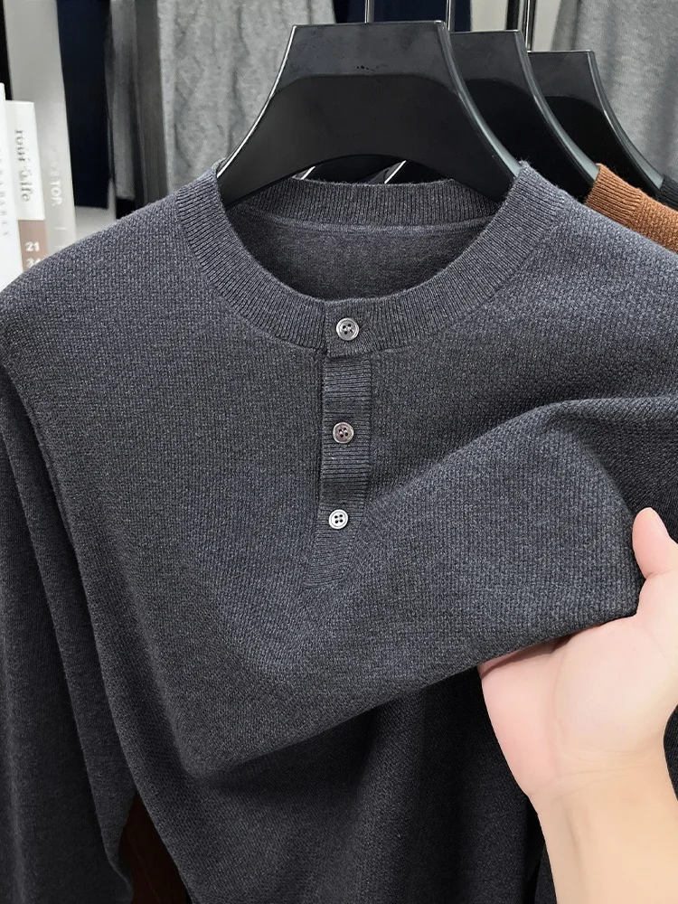 Rn Men's Long Sve Knitted Sweater Casual round Ne Button up Faionable Urban Sle Polyester Blend Comfortable Breat...
Rn Men's Long Sve Knitted Sweater Casual round Ne Button up Faionable Urban Sle Polyester Blend Comfortable Breat...