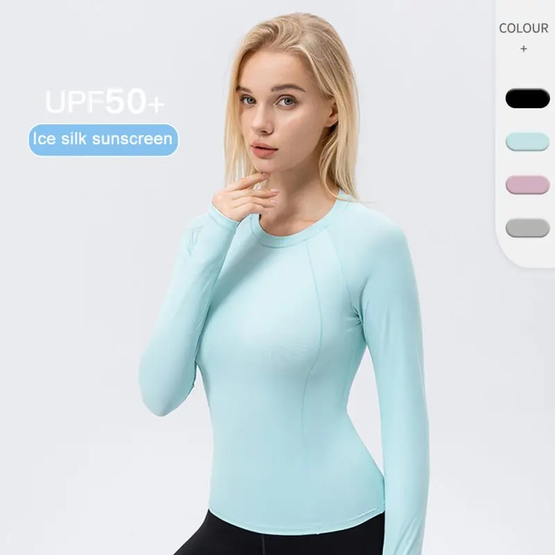 Women's Long Sleeve Top Yoga Shirts Running T-Shirt Workout Fitness Gym Sports Slim Fit Top Female Quick Training Activewear
Women's Long Sleeve Top Yoga Shirts Running T-Shirt Workout Fitness Gym Sports Slim Fit Top Female Quick Training Activewear