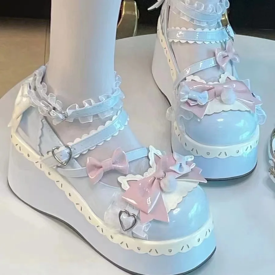 Женская кожаная обувь в стиле Лолиты, мягкая японская обувь для девочек Jk, новинка весны, толстая подошва с бантом, милая обувь Лоли для девочек 
Женская кожаная обувь в стиле Лолиты, мягкая японская обувь для девочек Jk, новинка весны, толстая подошва с бантом, милая обувь Лоли для девочек