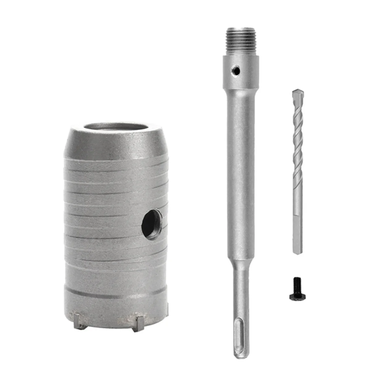SDS Plus Hammer Drills Wall Hole Saw Drill Bit Set Cutter Tools with Round Shaft Concrete Cement Stone Hole Opener,40mm
SDS Plus Hammer Drills Wall Hole Saw Drill Bit Set Cutter Tools with Round Shaft Concrete Cement Stone Hole Opener,40mm