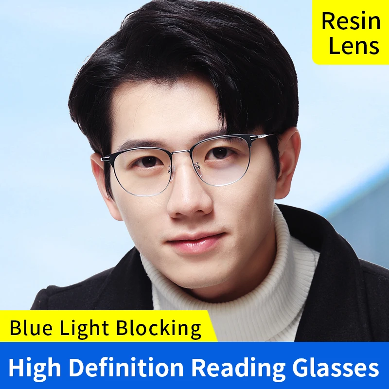 Anti Blue Ray Anti-fatigue Reading Glasses for Stylish Metal Frame Readers anti-glare lenses and blue light filters for Men
Anti Blue Ray Anti-fatigue Reading Glasses for Stylish Metal Frame Readers anti-glare lenses and blue light filters for Men
