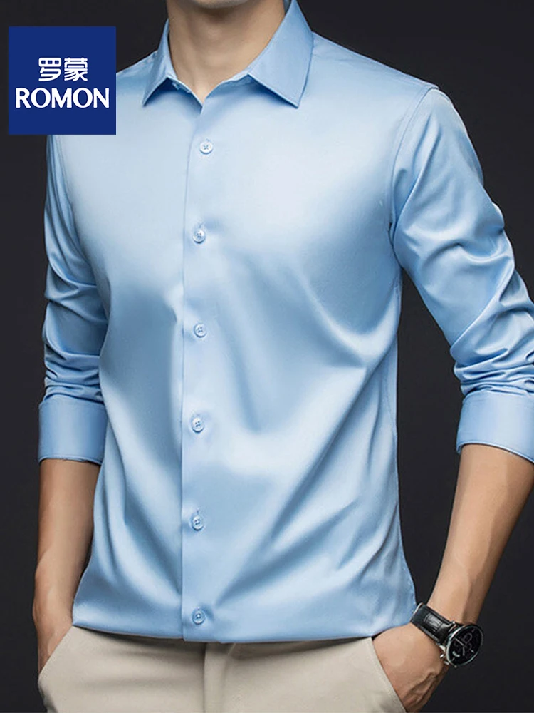 Lormen Men's Long Sleeve Silk Shirt Business Casual Anti-Wrinkle Iron-Free Spring Autumn Summer Lightweight Breathable Shirt
Lormen Men's Long Sleeve Silk Shirt Business Casual Anti-Wrinkle Iron-Free Spring Autumn Summer Lightweight Breathable Shirt