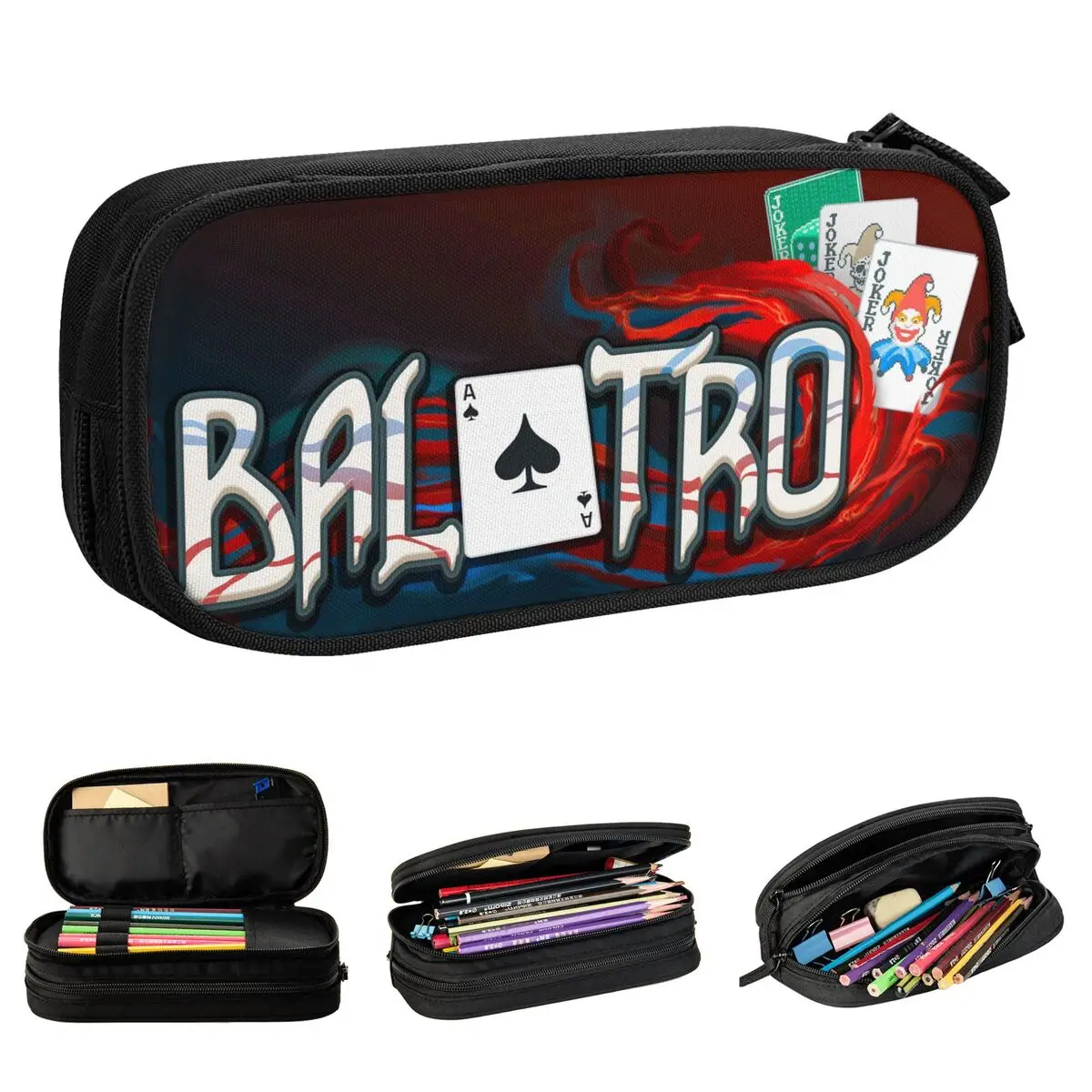 New Balatro Game Card Joker Pencil Cases Pencilcases Pen Box for Girl Boy Big Capacity Bag School Supplies Gift Stationery
New Balatro Game Card Joker Pencil Cases Pencilcases Pen Box for Girl Boy Big Capacity Bag School Supplies Gift Stationery