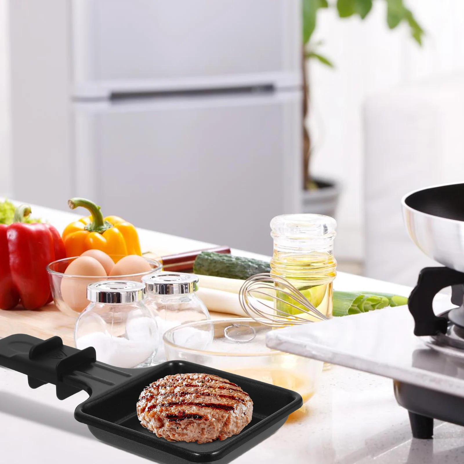 Cheese Baking Mini Cheese Pan Square Nonstick Mini Grill Square Barbecue Black Replacement Part Cooking Tool Kitchen Oven
Cheese Baking Mini Cheese Pan Square Nonstick Mini Grill Square Barbecue Black Replacement Part Cooking Tool Kitchen Oven