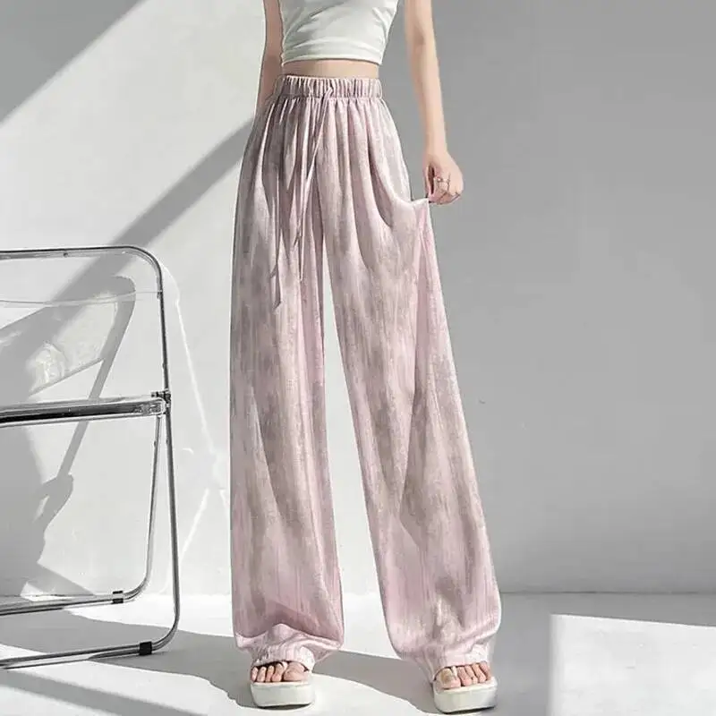 Elegant Women Wide Leg Pants 2025 Spring Summer Streetwear High Waist Baggy Pantalon Fashion Floral Printed Beach Trousers
Elegant Women Wide Leg Pants 2025 Spring Summer Streetwear High Waist Baggy Pantalon Fashion Floral Printed Beach Trousers