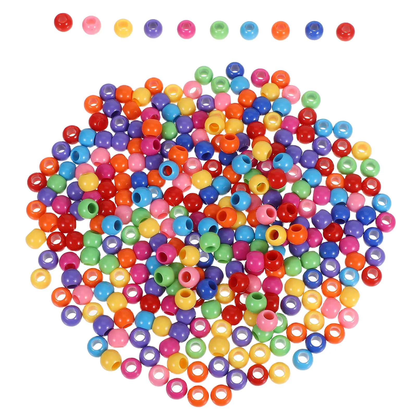 300Pcs Large Hole Round Acrylic Beads for DIY Jewelry Making Bracelets Necklaces Earrings Keychains Pendants Phone Charms
300Pcs Large Hole Round Acrylic Beads for DIY Jewelry Making Bracelets Necklaces Earrings Keychains Pendants Phone Charms