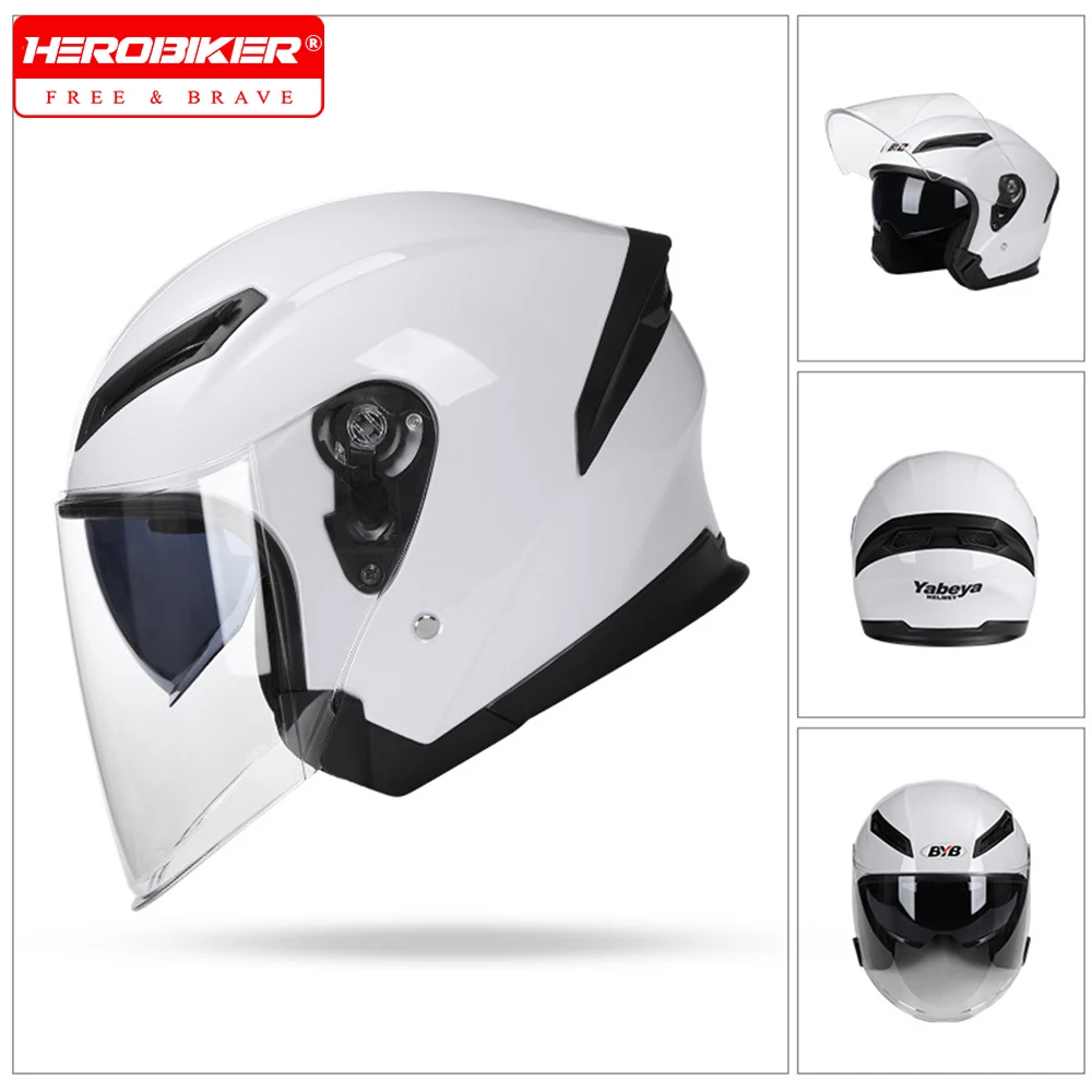 DOT Approved Motorcycle Helmet Men Women Motorbike Riding Protection Helmet With Dual Visor 3/4 Casco Moto Safety Moto Cap
DOT Approved Motorcycle Helmet Men Women Motorbike Riding Protection Helmet With Dual Visor 3/4 Casco Moto Safety Moto Cap