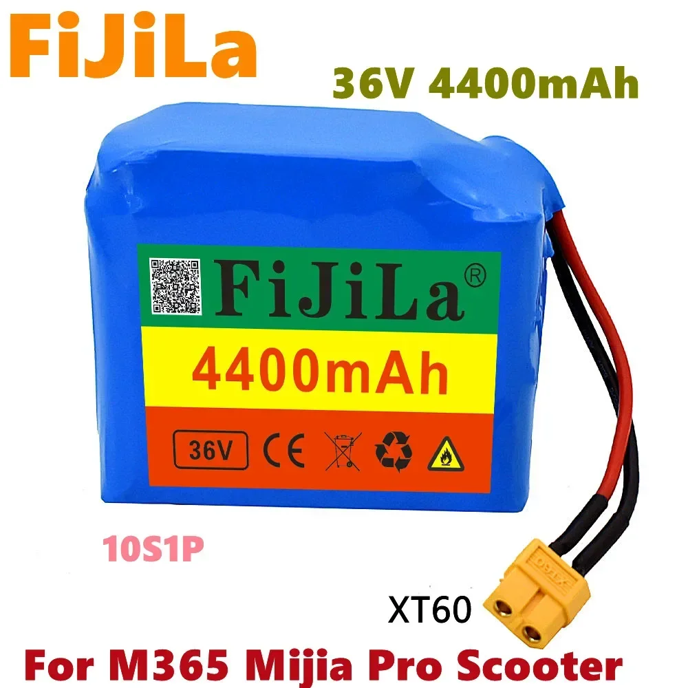 For M365 MIJIA Pro Scooter 36V 4.4Ah 10S1P 18650 Lithium ion Battery Pack Extended Range Charge And Discharge XT60 Plug+15A BMS
For M365 MIJIA Pro Scooter 36V 4.4Ah 10S1P 18650 Lithium ion Battery Pack Extended Range Charge And Discharge XT60 Plug+15A BMS