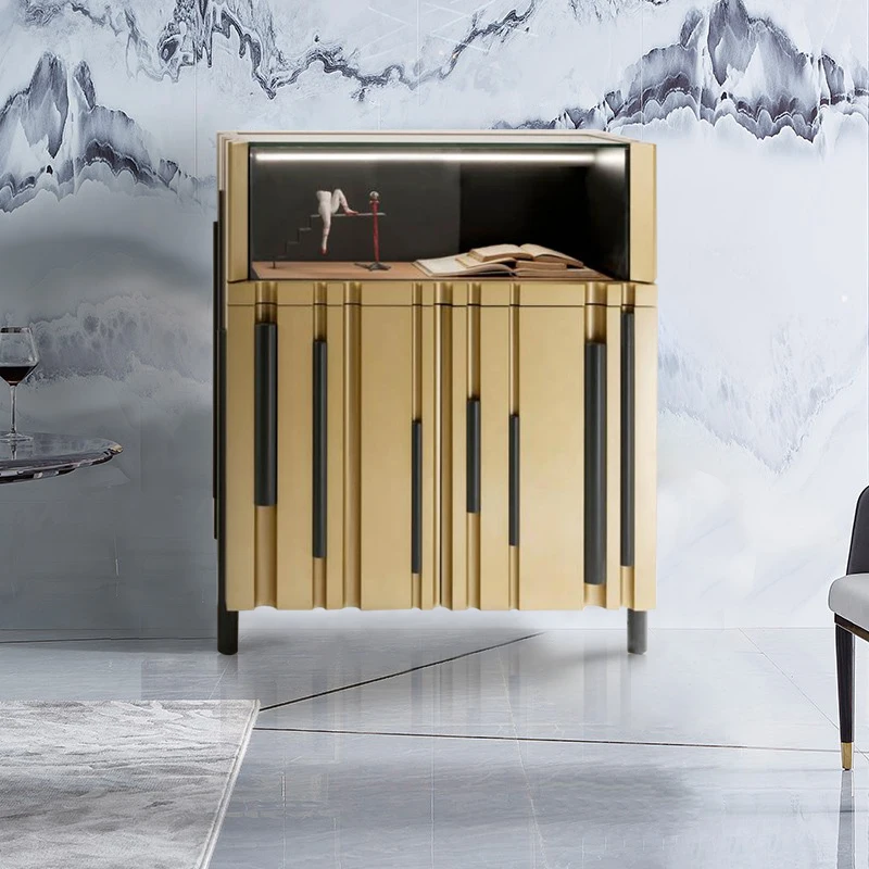 Italian minimalist sideboard, floor-to-floor stainless steel dining room porch cabinet, light luxury storage cabinet
Italian minimalist sideboard, floor-to-floor stainless steel dining room porch cabinet, light luxury storage cabinet
