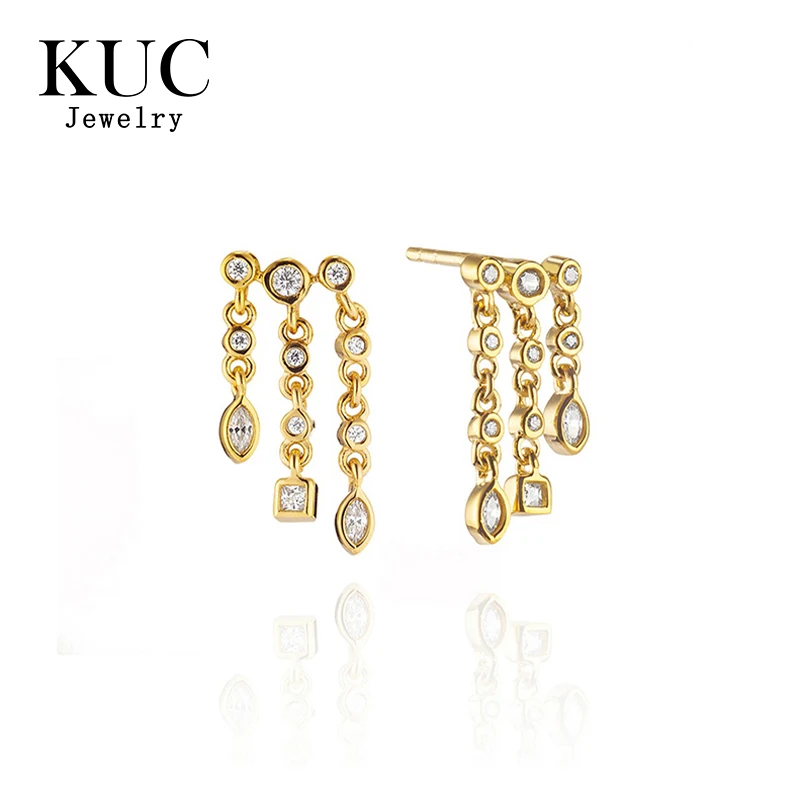 Stylish Designer 925 Sterling Silver Luxury Fantasy Geometric Tassel Zircon Drop Stud Earrings For Women Daily Wear High Quality
Stylish Designer 925 Sterling Silver Luxury Fantasy Geometric Tassel Zircon Drop Stud Earrings For Women Daily Wear High Quality