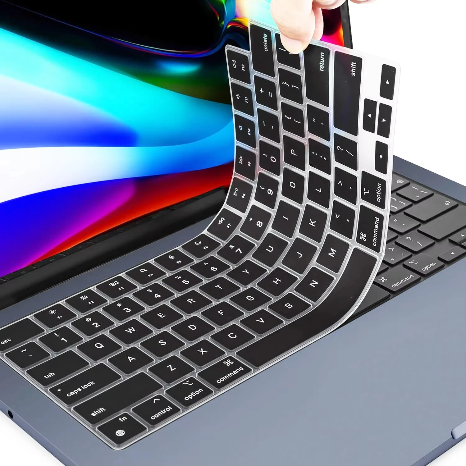 Водонепроницаемый защитный чехол для клавиатуры для MacBook Air 13 дюймов 2022 2021 2020 A2337 M1 A2179 с силиконовой защитной пленкой Touch ID 
Водонепроницаемый защитный чехол для клавиатуры для MacBook Air 13 дюймов 2022 2021 2020 A2337 M1 A2179 с силиконовой защитной пленкой Touch ID