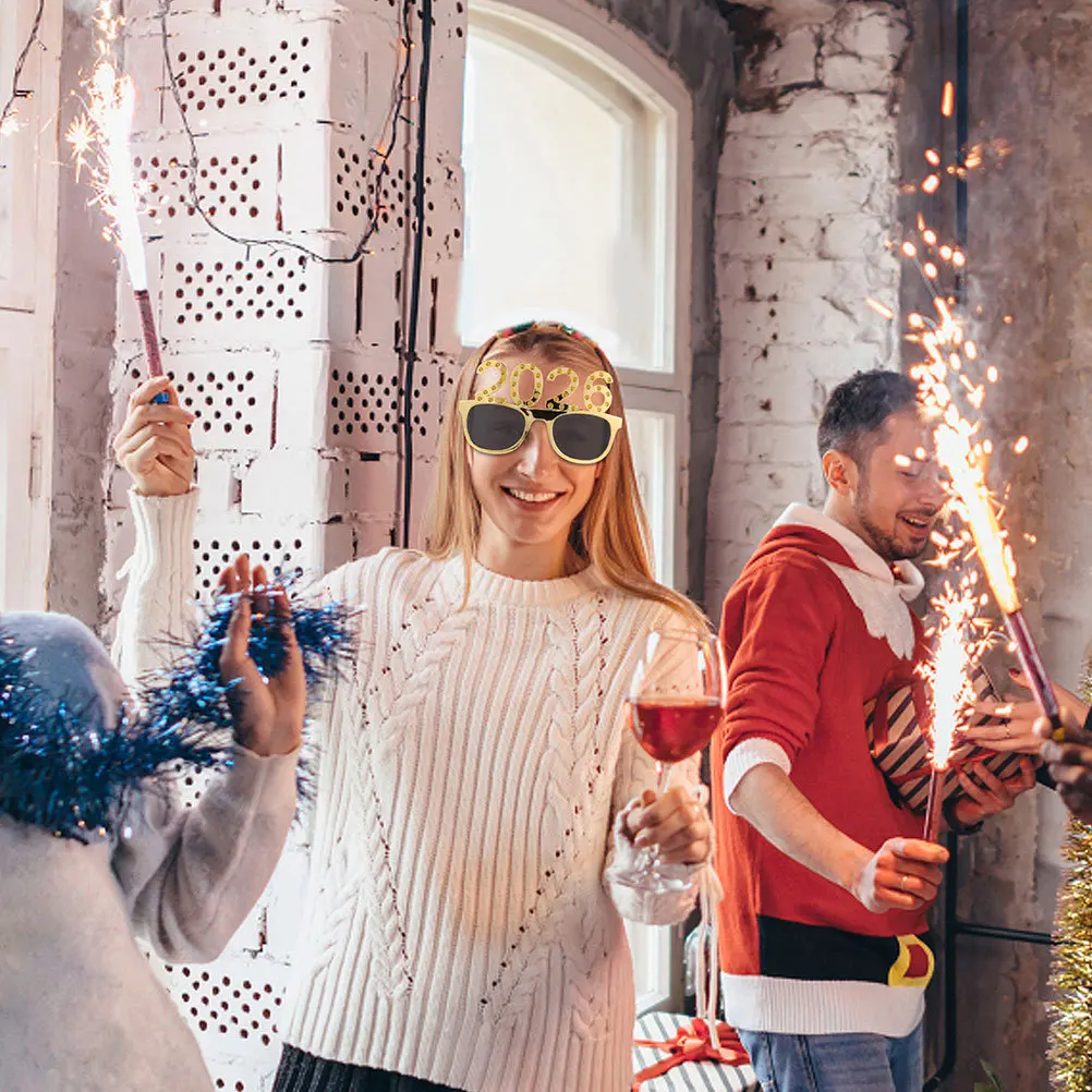 4Pcs Party Decoration Glasses 2026 Number Eyeglasses Glitter Rhinestone Photo Props New Year Eve Accessories Novelty Sunglasses
4Pcs Party Decoration Glasses 2026 Number Eyeglasses Glitter Rhinestone Photo Props New Year Eve Accessories Novelty Sunglasses