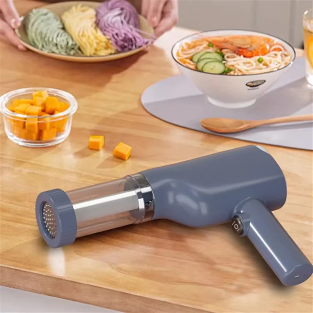 Pasta DoughMaker Cordless Noodle Maker Machine Electric Pasta Maker for Kitchen Accessories Cooking Maker Noodle Cutter
Pasta DoughMaker Cordless Noodle Maker Machine Electric Pasta Maker for Kitchen Accessories Cooking Maker Noodle Cutter