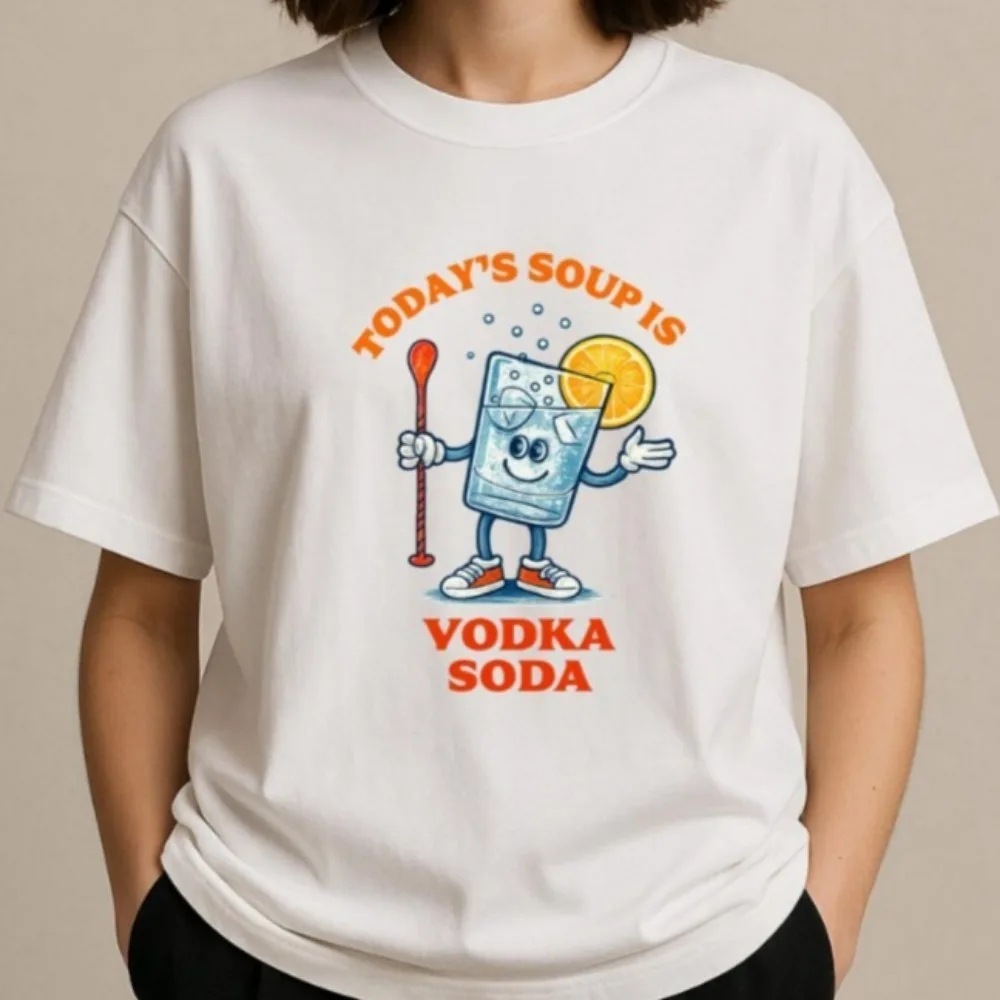 Vodka Soda Shirt Funny Cocktail Graphic Tee Retro Humor Harajuku Gothic Women Clothing Ropa De Mujer
Vodka Soda Shirt Funny Cocktail Graphic Tee Retro Humor Harajuku Gothic Women Clothing Ropa De Mujer