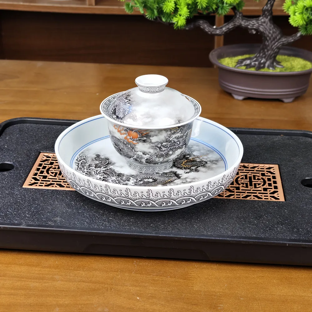 Jingdezhen Antique Mud Ink Tureen Ceramic Tea Set Cup Pot Bearing Sets Hand Brew Two Small
Jingdezhen Antique Mud Ink Tureen Ceramic Tea Set Cup Pot Bearing Sets Hand Brew Two Small