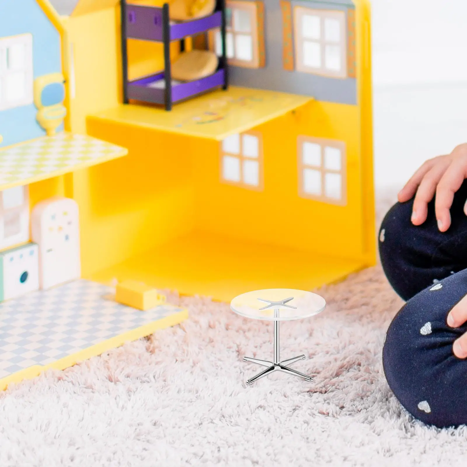 1/12 Miniature End Table Mini House Scene Props 1:12 Dollhouse Side Tea Table
1/12 Miniature End Table Mini House Scene Props 1:12 Dollhouse Side Tea Table