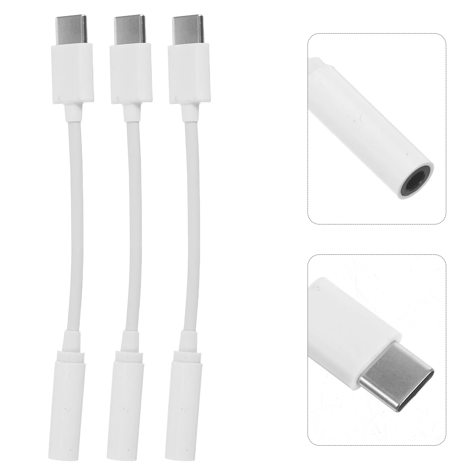 3 Pcs Type C to 3.5mm Headphone Jack Adapter Durable Wear Resistant USB Cable Stereo Audio Cord Female
3 Pcs Type C to 3.5mm Headphone Jack Adapter Durable Wear Resistant USB Cable Stereo Audio Cord Female