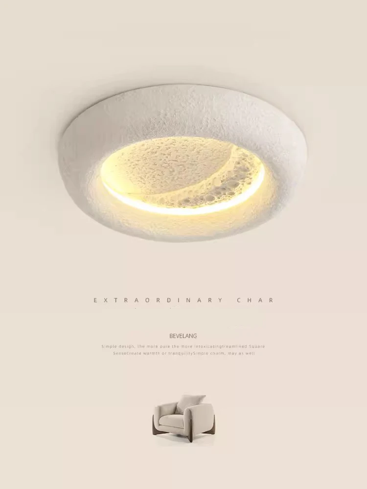 Bedroom lamp Nordic creative moon resin master bedroom lamp cream style modern minimalist personality room ceiling light
Bedroom lamp Nordic creative moon resin master bedroom lamp cream style modern minimalist personality room ceiling light