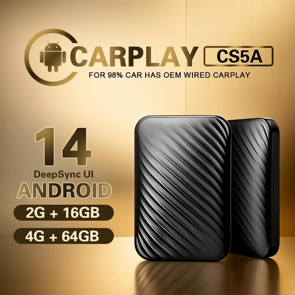 CarPlay Ai Box Car 3-IN-1 TV Box Samart Adapter CS5A Built-in Netflix YouTube IPTV For Wired CarPlay/Wired Android Auto Car Use
CarPlay Ai Box Car 3-IN-1 TV Box Samart Adapter CS5A Built-in Netflix YouTube IPTV For Wired CarPlay/Wired Android Auto Car Use