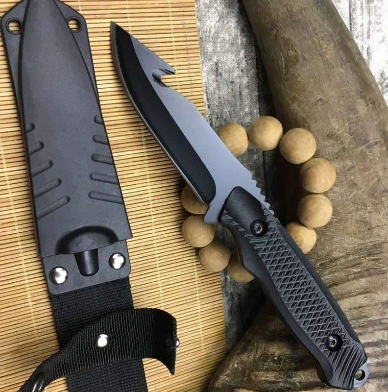 1Pc Hunt Straight Knives Outdoor Fixed Blade Abs Handles Rescue Edc Hunting Self Defense Jungle Survival Multifunctional Tool
1Pc Hunt Straight Knives Outdoor Fixed Blade Abs Handles Rescue Edc Hunting Self Defense Jungle Survival Multifunctional Tool