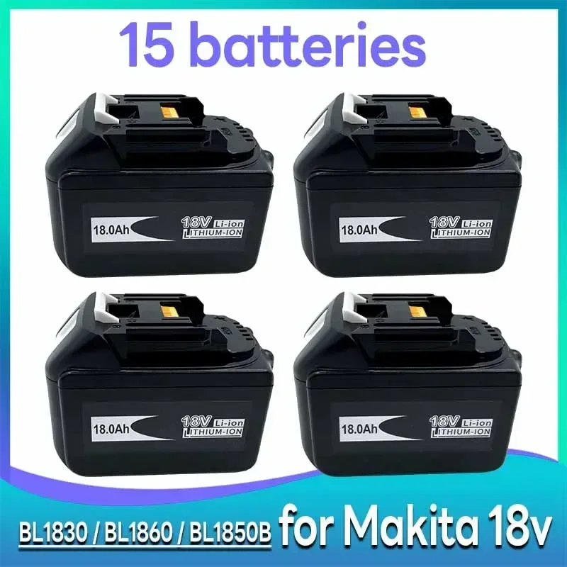 Аккумулятор BL1860 для Makita 18 в, 18 в, аккумуляторная батарея для электроинструментов, сменная батарея для Makita BL1830 BL1840 BL1850B
Аккумулятор BL1860 для Makita 18 в, 18 в, аккумуляторная батарея для электроинструментов, сменная батарея для Makita BL1830 BL1840 BL1850B