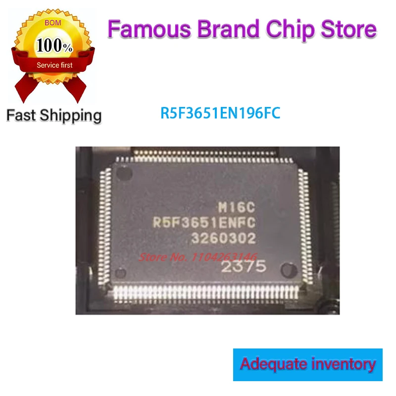 2 шт. новый чип микроконтроллера R5F3651EN196FC R5F3651ENFC R5F3651EN101FC R5F3651MNFC QFP-128
2 шт. новый чип микроконтроллера R5F3651EN196FC R5F3651ENFC R5F3651EN101FC R5F3651MNFC QFP-128