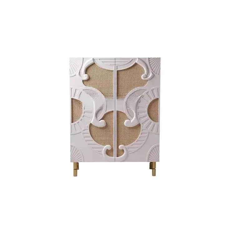 L French solid wood carving flower natural rattan cabinet living room foyer dining side cabinet rattan art locker 
L French solid wood carving flower natural rattan cabinet living room foyer dining side cabinet rattan art locker