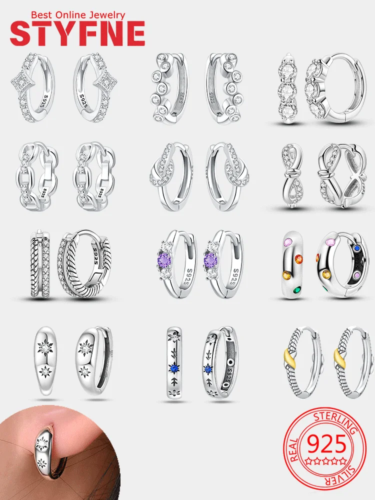 925 Silver Women's Hoop Earrings for Women CZ Earrings Cute Drop Earrings Best Gift
925 Silver Women's Hoop Earrings for Women CZ Earrings Cute Drop Earrings Best Gift
