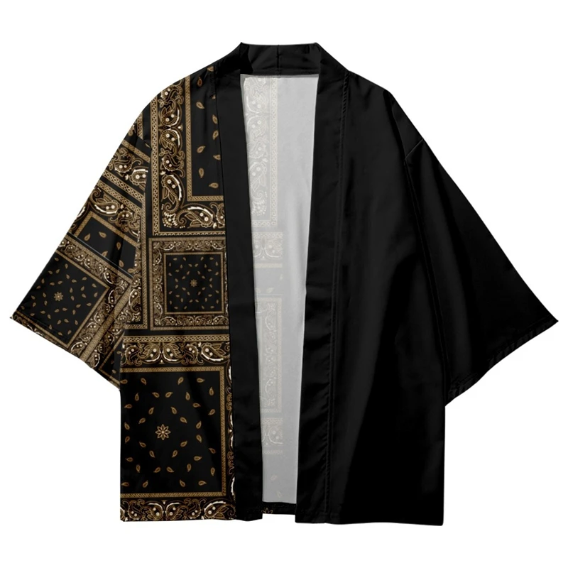 Cardigan Traditional Fashion Women Men Black Haori Yukata Japanese Streetwear Patchwork Geometric Print Samurai Kimono
Cardigan Traditional Fashion Women Men Black Haori Yukata Japanese Streetwear Patchwork Geometric Print Samurai Kimono