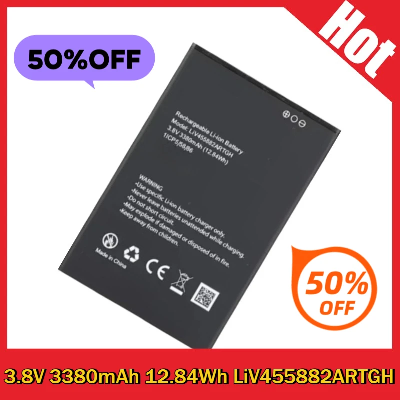 High Quality 3.8V 3380mAh 12.84Wh LiV455882ARTGH Replaceable Battery For Blackview OSCAL C20 Pro
High Quality 3.8V 3380mAh 12.84Wh LiV455882ARTGH Replaceable Battery For Blackview OSCAL C20 Pro