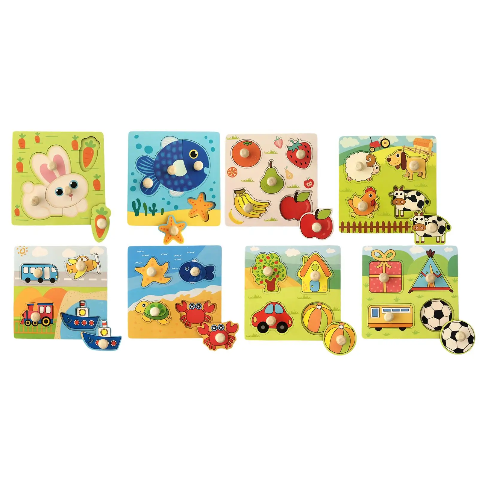Wooden Cartoon Puzzle Learning Activities Montessori Fine Motor Skills Peg Puzzle Board for 2 3 4 Years Birthday Gift
Wooden Cartoon Puzzle Learning Activities Montessori Fine Motor Skills Peg Puzzle Board for 2 3 4 Years Birthday Gift