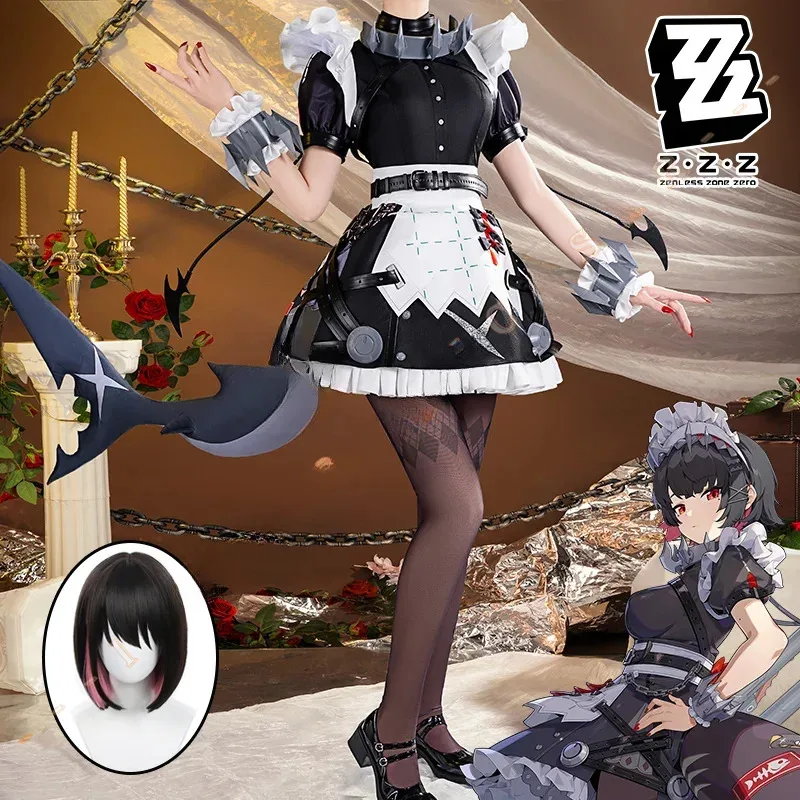 Zenless Zone Zero Ellen Joe Cosplay Costume Maid Dress Wig Game Uniform Victoria Housekeeping Halloween Women Prop New Arrival
Zenless Zone Zero Ellen Joe Cosplay Costume Maid Dress Wig Game Uniform Victoria Housekeeping Halloween Women Prop New Arrival