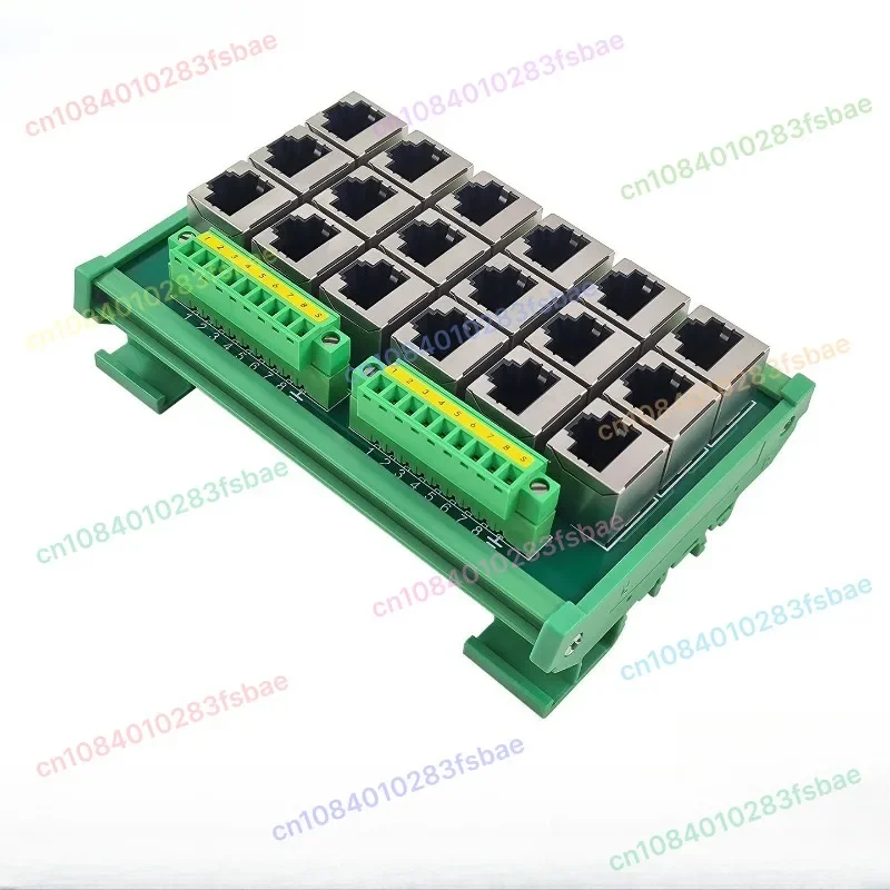 RJ45 Ethernet Port To Terminal Block 18pin, Terminal Block Crystal Head To RS485 Bus Shunt Hub
RJ45 Ethernet Port To Terminal Block 18pin, Terminal Block Crystal Head To RS485 Bus Shunt Hub