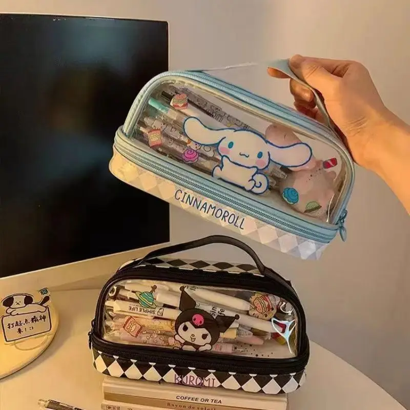 Sanrio Hello Kitty Pencil Case Kuromi Cinnamoroll Melody Large Capacity Double Layer Multifuntion Portable Pen Bag Birthday Gift
Sanrio Hello Kitty Pencil Case Kuromi Cinnamoroll Melody Large Capacity Double Layer Multifuntion Portable Pen Bag Birthday Gift