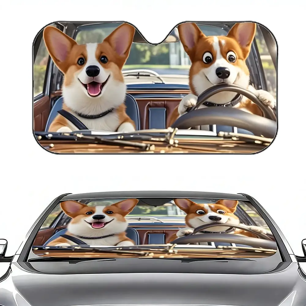 cute dog Sun Visor Retractable Car Sun Visor Car Windshield Sun Shade UV Protector Window Cover
cute dog Sun Visor Retractable Car Sun Visor Car Windshield Sun Shade UV Protector Window Cover