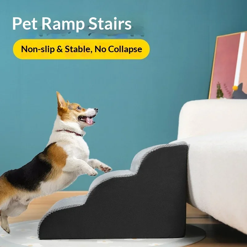 Anti-Slip Pet Stairs for Small Dogs And Cats 3/4 Step Sponge Slip-Resistant Detachable Dog Ladder for Bed Sofa Home Use
Anti-Slip Pet Stairs for Small Dogs And Cats 3/4 Step Sponge Slip-Resistant Detachable Dog Ladder for Bed Sofa Home Use