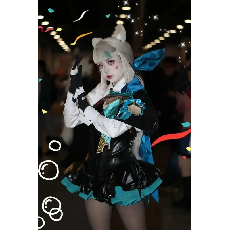 CyGenshin Impact Lynette Косплей Костюм Парик и комплект одежды В комплект входит кожаная униформа Платье с ушками Юбка Перчатки Хвост Волшебник Ролевая игра
CyGenshin Impact Lynette Косплей Костюм Парик и комплект одежды В комплект входит кожаная униформа Платье с ушками Юбка Перчатки Хвост Волшебник Ролевая игра