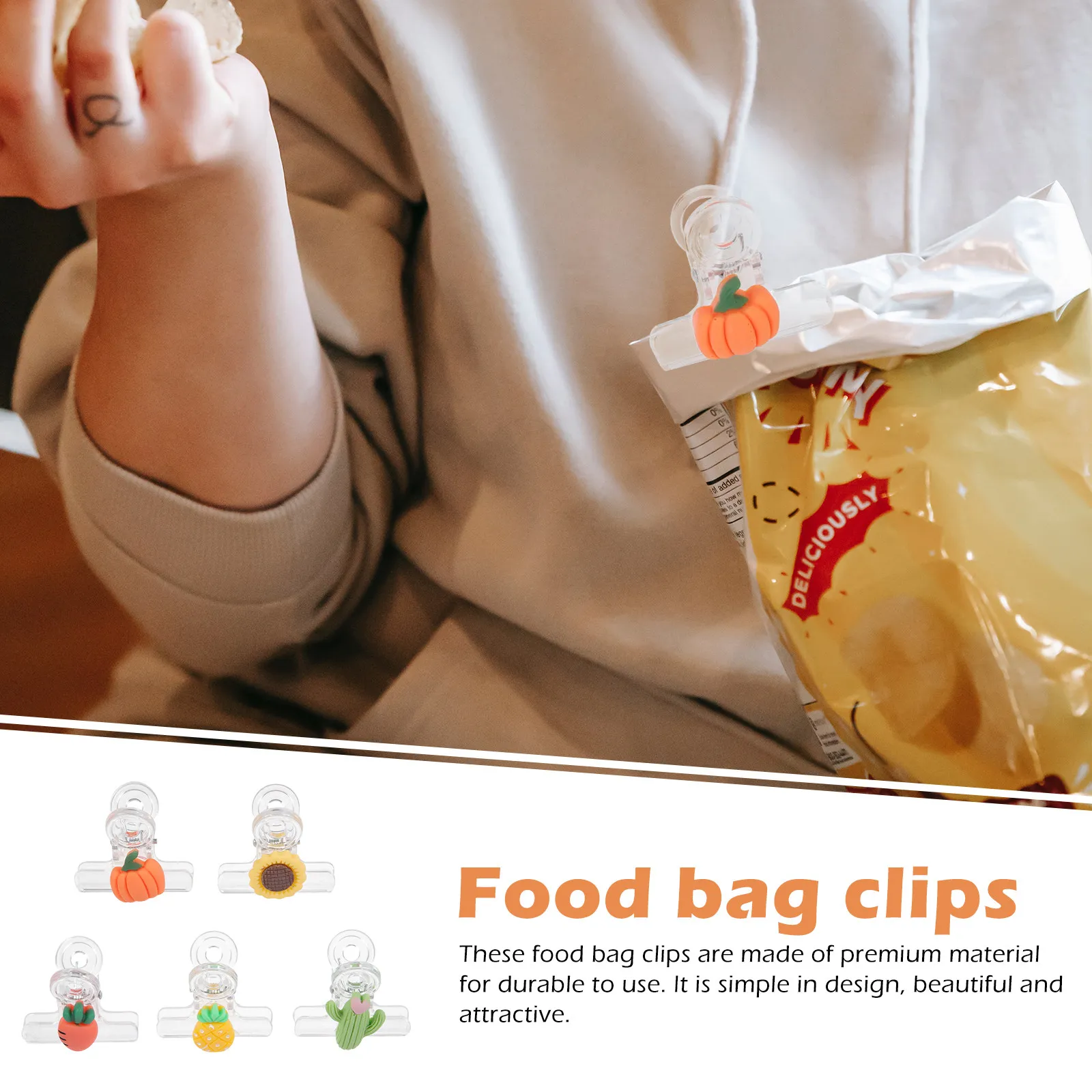 10 шт. пластиковых зажимов для пакетов, многоразовые герметизаторы для снеков, компактный дизайн для сохранения свежести продуктов, идеально подходят для чипсов и бумажных пакетов
10 шт. пластиковых зажимов для пакетов, многоразовые герметизаторы для снеков, компактный дизайн для сохранения свежести продуктов, идеально подходят для чипсов и бумажных пакетов
