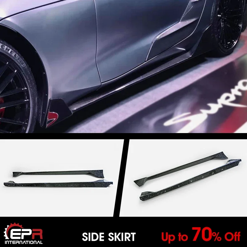 For 2019+ Toyota Supra A90 T Type Forged Carbon Look Side Skirt Body Accessories Kit
For 2019+ Toyota Supra A90 T Type Forged Carbon Look Side Skirt Body Accessories Kit