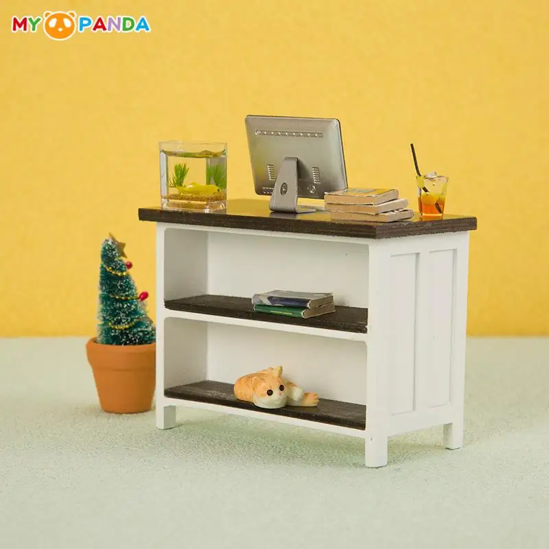 1:12 Dollhouse Miniature Wooden Display Cabinet Desk Bookcase Double Layer Storage Table Model DIY Doll House Life Scene Decor
1:12 Dollhouse Miniature Wooden Display Cabinet Desk Bookcase Double Layer Storage Table Model DIY Doll House Life Scene Decor