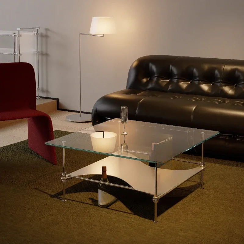 Квадратный журнальный столик Arc Stacked Coffee Table из ультрабелого закаленного стекла и металла, универсальный, минималистичный, в средневековом стиле
Квадратный журнальный столик Arc Stacked Coffee Table из ультрабелого закаленного стекла и металла, универсальный, минималистичный, в средневековом стиле
