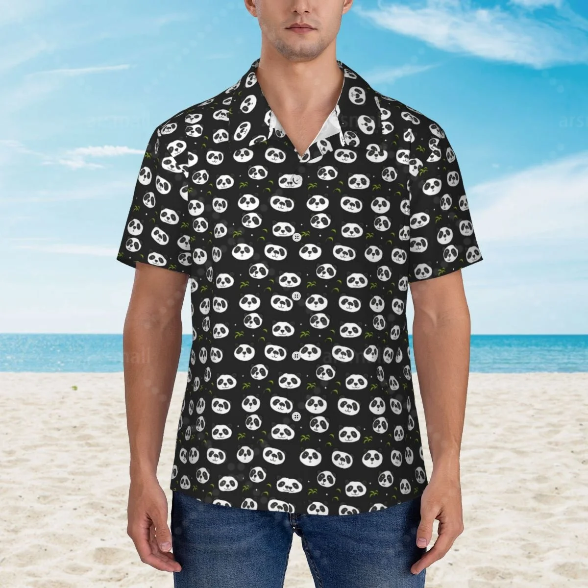 Cute Panda Hawaiian Shirt Men Short Sleeve Casual Floral Print Beach Shirt Summer Vacation Shirt
Cute Panda Hawaiian Shirt Men Short Sleeve Casual Floral Print Beach Shirt Summer Vacation Shirt