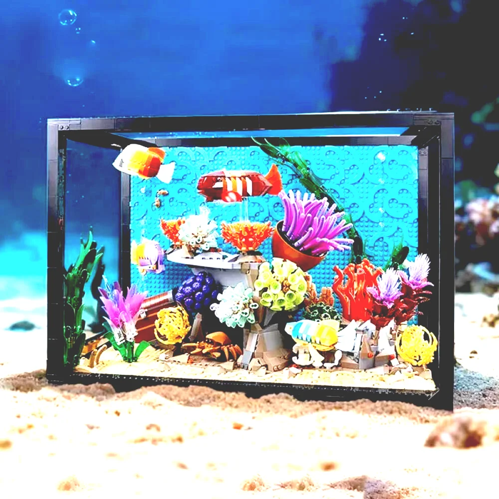 In Stock 4154PCS 10366 Tropical Aquarium Fish Tank Model Marine Animals Assembly Building Blocks Gift
In Stock 4154PCS 10366 Tropical Aquarium Fish Tank Model Marine Animals Assembly Building Blocks Gift