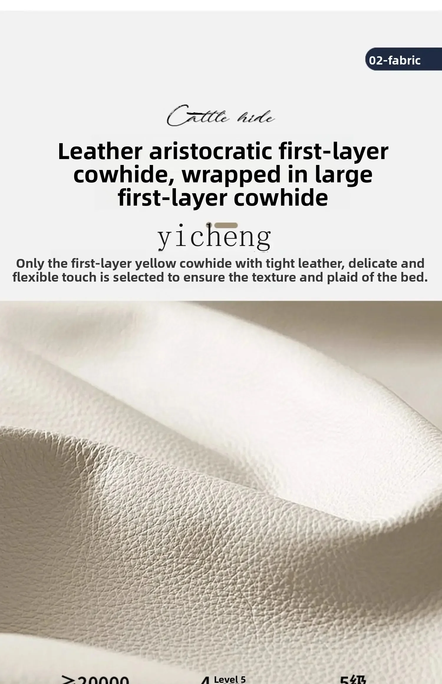 ZZ Light Luxury Solid Wood First Layer Cowhide Master Bedroom Bed Double Princess Bed
ZZ Light Luxury Solid Wood First Layer Cowhide Master Bedroom Bed Double Princess Bed